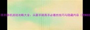 狙击手系列单机游戏攻略大全从新手到高手必看的技巧与隐藏内容附MOD推荐