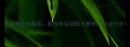 天梯赛上分指南最佳阵容搭配与赛季冲分技巧全
