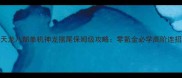 天龙八部单机神龙摆尾保姆级攻略零氪金必学高阶连招