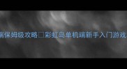 彩虹岛单机端保姆级攻略彩虹岛单机端新手入门游戏攻略单机游戏