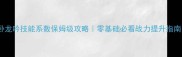 卧龙吟技能系数保姆级攻略零基础必看战力提升指南