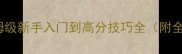 TaporC攻略保姆级新手入门到高分技巧全附全平台互通秘籍
