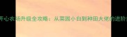 单机开心农场升级全攻略从菜园小白到种田大佬的进阶指南