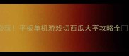 必玩平板单机游戏切西瓜大亨攻略全