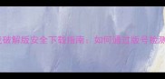 最新单机游戏破解版安全下载指南如何通过版号检测与风险规避