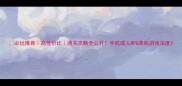 必玩推荐高性价比通关攻略全公开手机成人RPG单机游戏深度