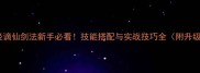 九阴真经谪仙剑法新手必看技能搭配与实战技巧全附升级路线