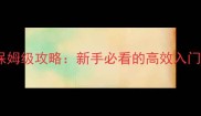 Club系列最新保姆级攻略新手必看的高效入门与进阶技巧全