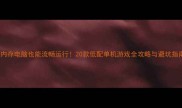 2G内存电脑也能流畅运行20款低配单机游戏全攻略与避坑指南