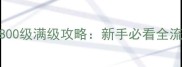 1800锻造1800级满级攻略新手必看全流程与技巧