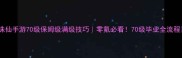 诛仙手游70级保姆级满级技巧零氪必看70级毕业全流程
