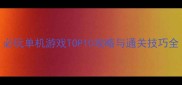 必玩单机游戏TOP10攻略与通关技巧全