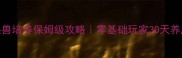 问道手游召唤兽培养保姆级攻略零基础玩家30天养成满级神兽全